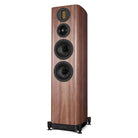 Wharfedale Evo 5.4 Dual 6-inch 3-way Floorstanding Speakers - Walnut - single speaker without grille angled left