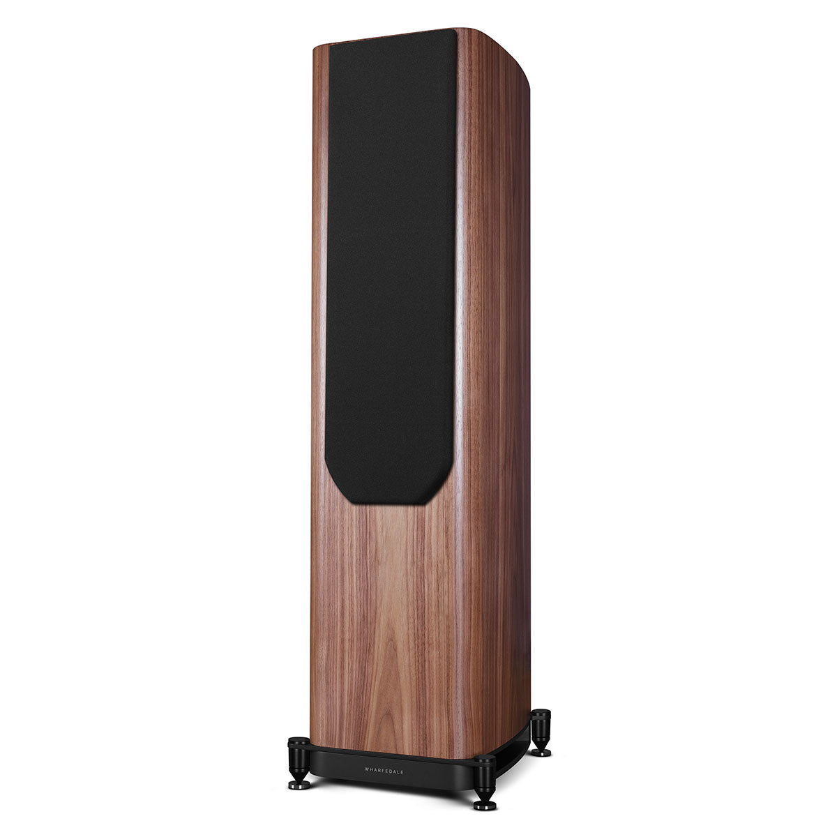 Wharfedale Evo 5.4 Dual 6-inch 3-way Floorstanding Speakers - Walnut - single speaker with grille angled left