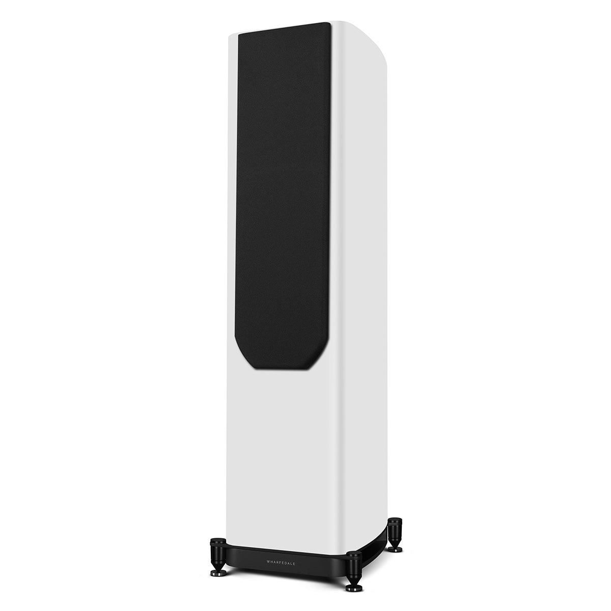 Wharfedale Evo 5.4 Dual 6-inch 3-way Floorstanding Speakers - White - single speaker with grille angled left