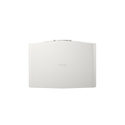 An Epson Home Cinema LS6000 4K Laser Projector in a matte white finish, shown from the top against a solid white background.