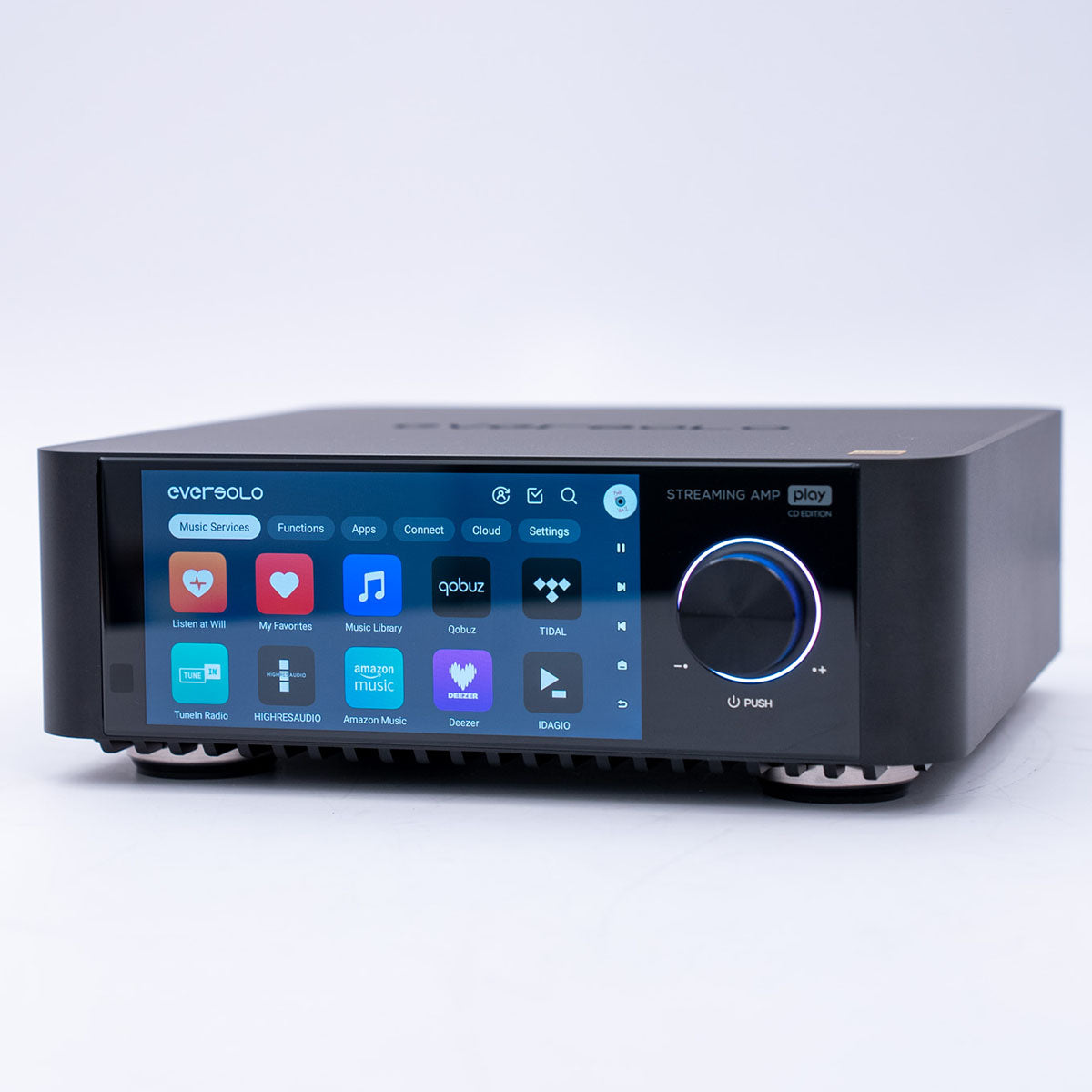 EverSolo OPEN BOX Play Streaming Amplifier-w/CD Drive-Black-A