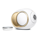 Devialet Phantom Ultimate 98 dB High-End Connected Speaker - Opera de Paris - facing right with remote to left