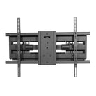 Black TV wall mount on a white background