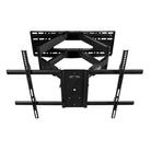 Black TV wall mount bracket on a white background
