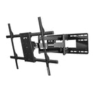 Black TV wall mount on a white background