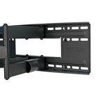 Black TV wall mount with on a white background
