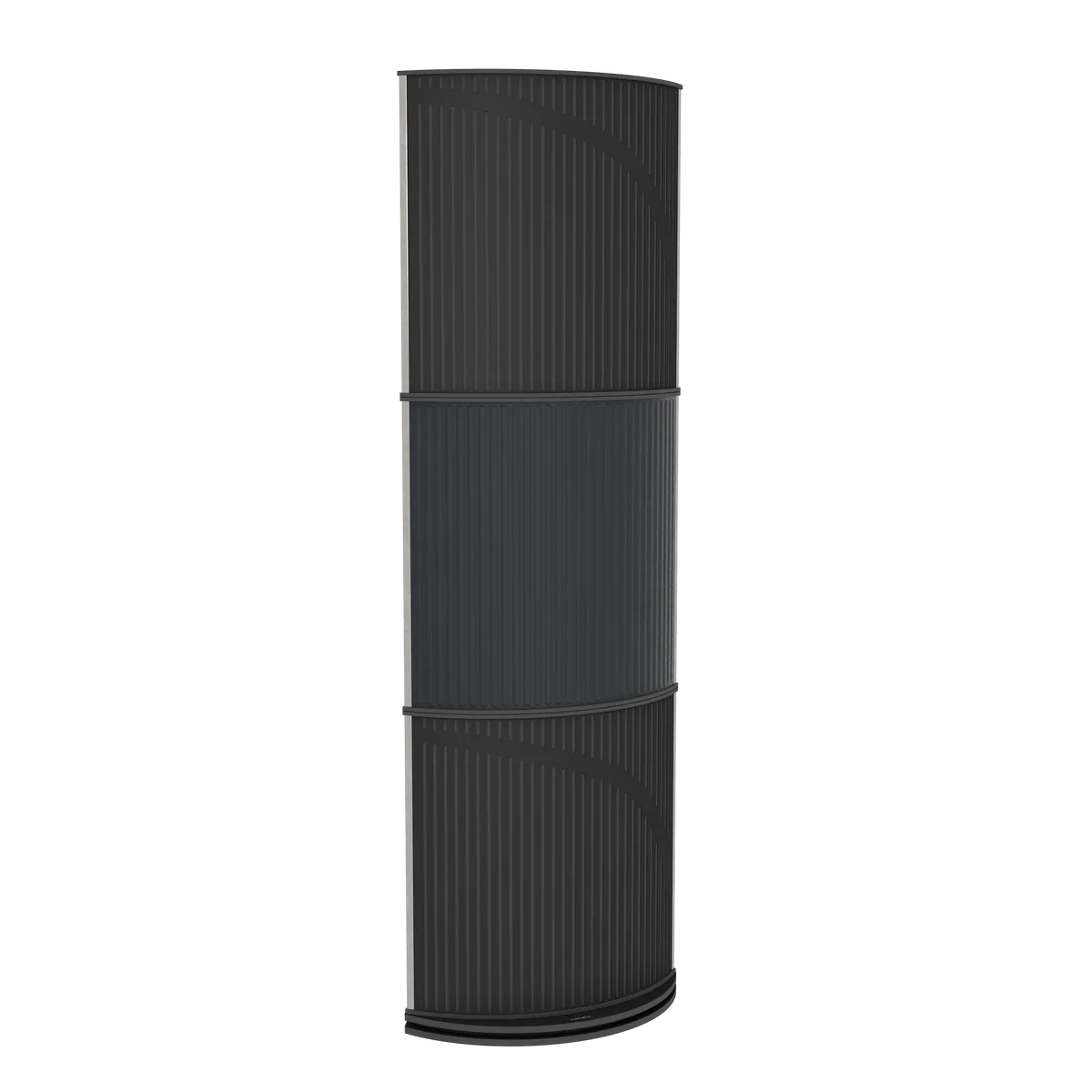 Free Standing Acoustic Product for Absorption, Diffusion and Bass Trap - Matte Black/ Black 