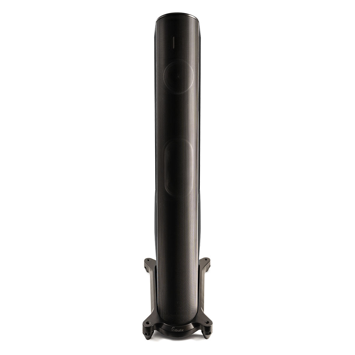 GoldenEar T44 Hybrid Floorstanding Loudspeaker - Piano Black - single speaker front view