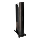 GoldenEar T44 Hybrid Floorstanding Loudspeaker - Piano Black - single speaker angled right