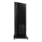 GoldenEar T44 Hybrid Floorstanding Loudspeaker - Piano Black - single speaker side view facing left