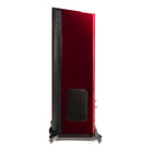 GoldenEar T44 Hybrid Floorstanding Loudspeaker - Santa Barbara Red - single speaker side view facing left