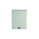 Lyngdorf MH-2 Satellite Speaker white speaker front view with green grille