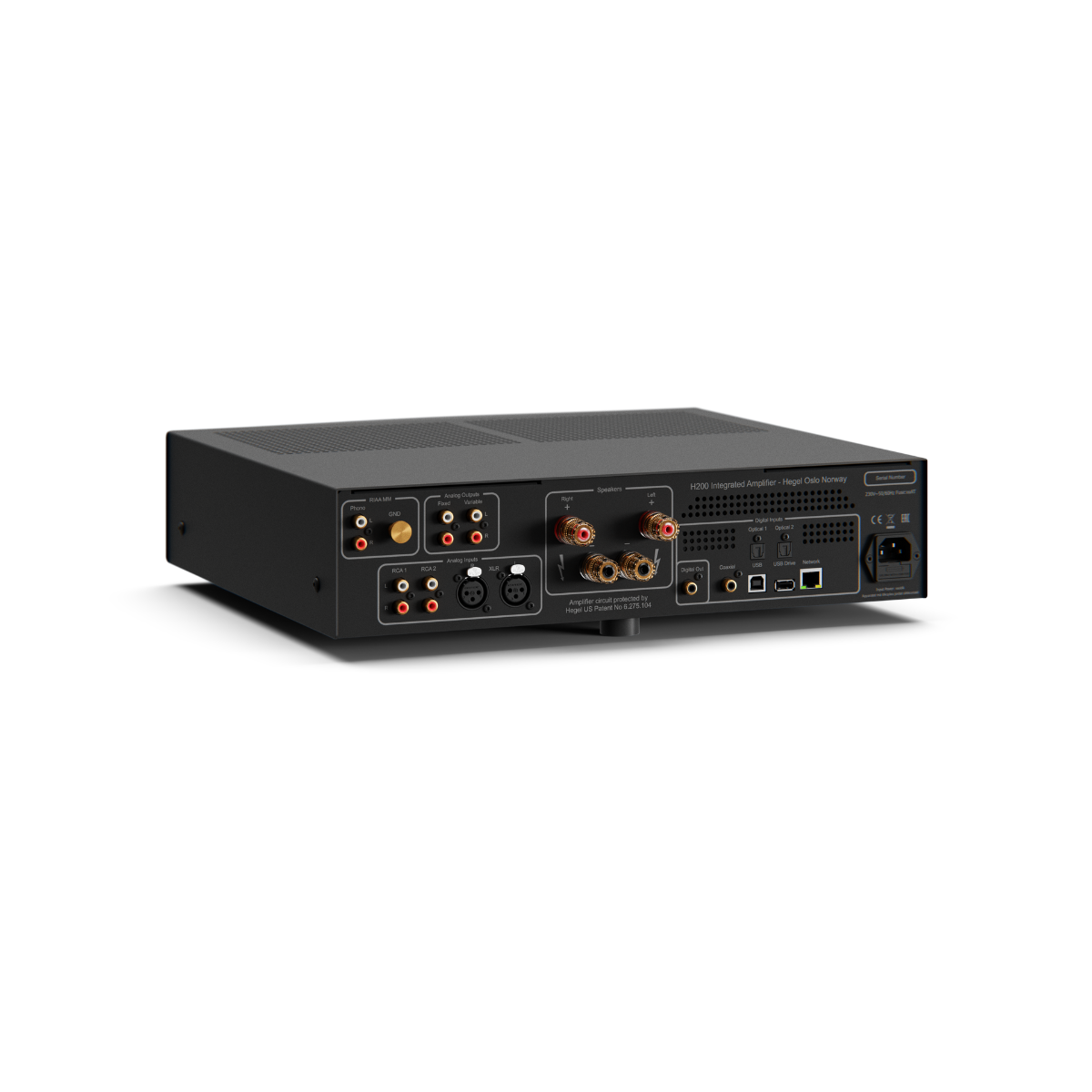 Hegel H200 Integrated Amplifier in black