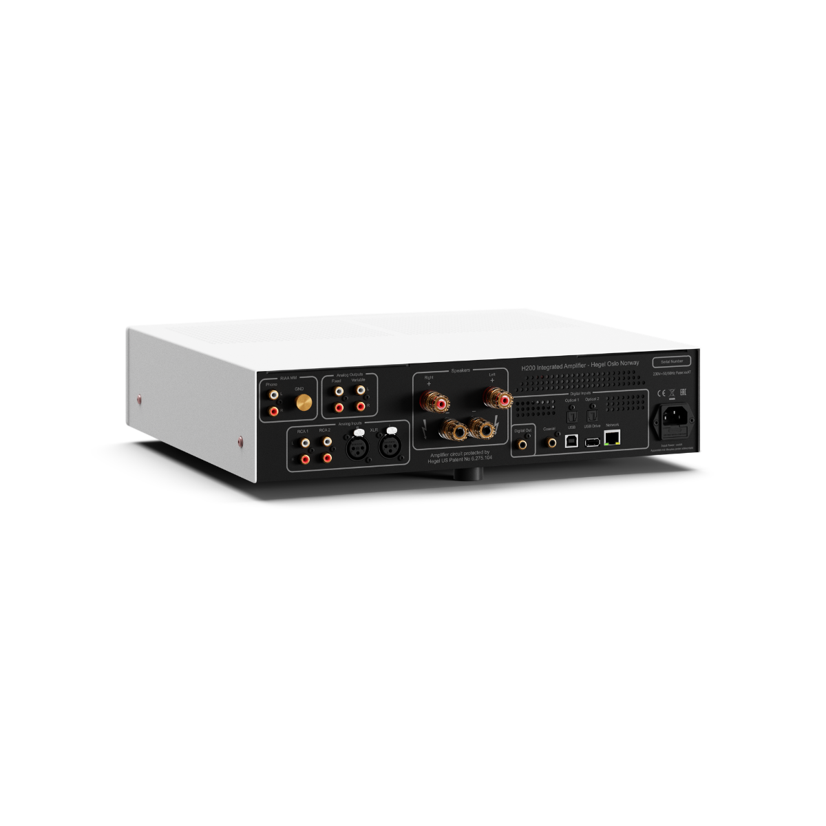 Hegel H200 Integrated Amplifier in white