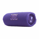 JBL Flip 7 Waterproof Bluetooth Speaker - Purple - horizontal front view angled left
