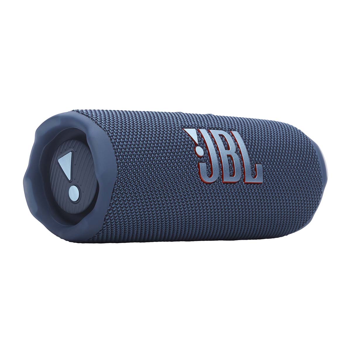 JBL Flip 7 Waterproof Bluetooth Speaker - Blue - horizontal front view angled right