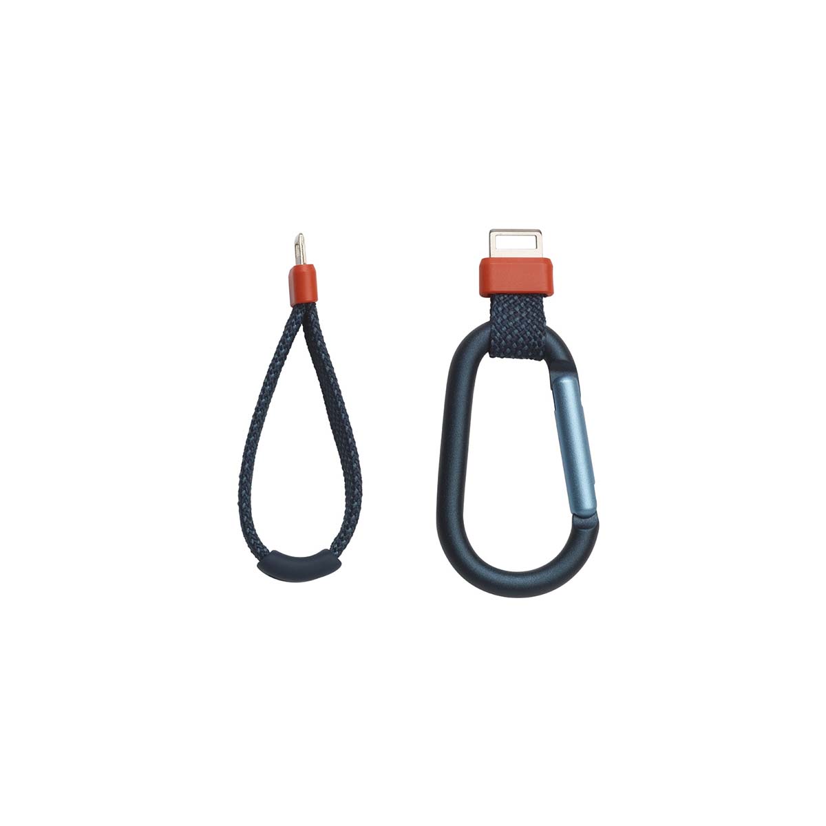 JBL Flip 7 Waterproof Bluetooth Speaker Accessories - Blue - strap to left and carabiner to right