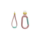 JBL Flip 7 Waterproof Bluetooth Speaker Accessories - Pink - strap to left and carabiner to right