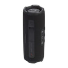 JBL Flip 7 Waterproof Bluetooth Speaker - Black - vertical side and top view showing buttons