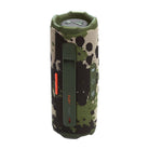 JBL Flip 7 Waterproof Bluetooth Speaker - Squad - vertical side and top view showing buttons