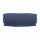 JBL Flip 7 Waterproof Bluetooth Speaker - Blue - horizontal side view