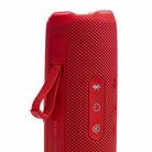 JBL Flip 7 Waterproof Bluetooth Speaker - Red - vertical detail with strap attached