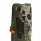 JBL Flip 7 Waterproof Bluetooth Speaker - Squad - vertical detail with strap attached