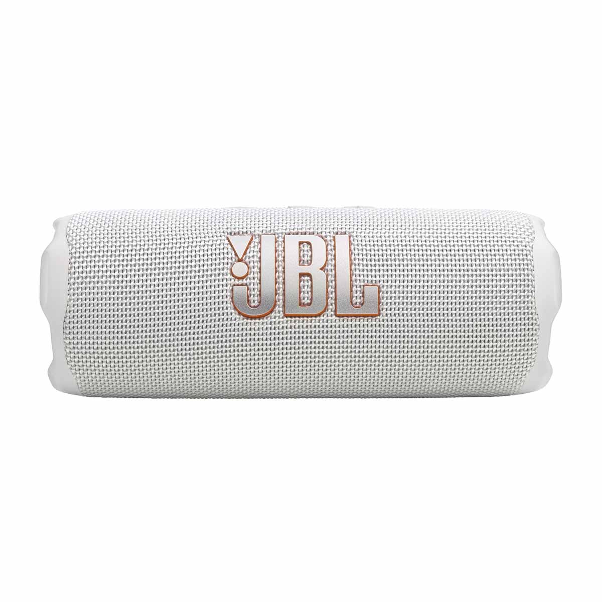 JBL Flip 7 Waterproof Bluetooth Speaker - White - horizontal front view