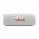 JBL Flip 7 Waterproof Bluetooth Speaker - White - horizontal front view