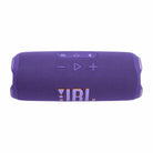 JBL Flip 7 Waterproof Bluetooth Speaker - Purple - horizontal top view showing buttons