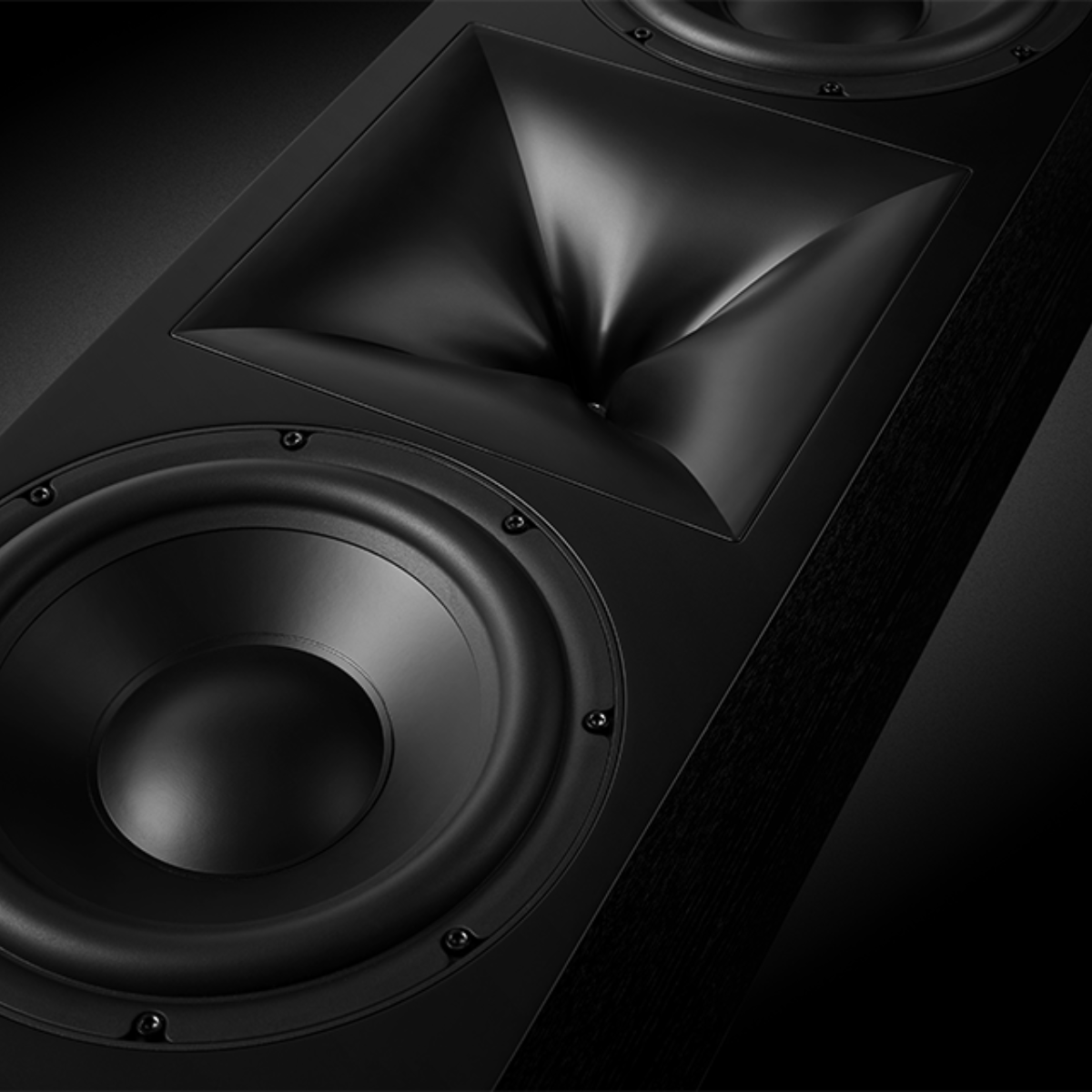 JBL Synthesis SCL-10XL 2-Way Dual 10-inch LCR Loudspeaker - Close Up of horns and woofers