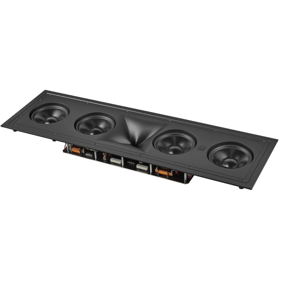 Angle view of JBL Synthesis SCL-2XL 2.5-Way Quad 8-Inch In-Wall Loudspeaker 