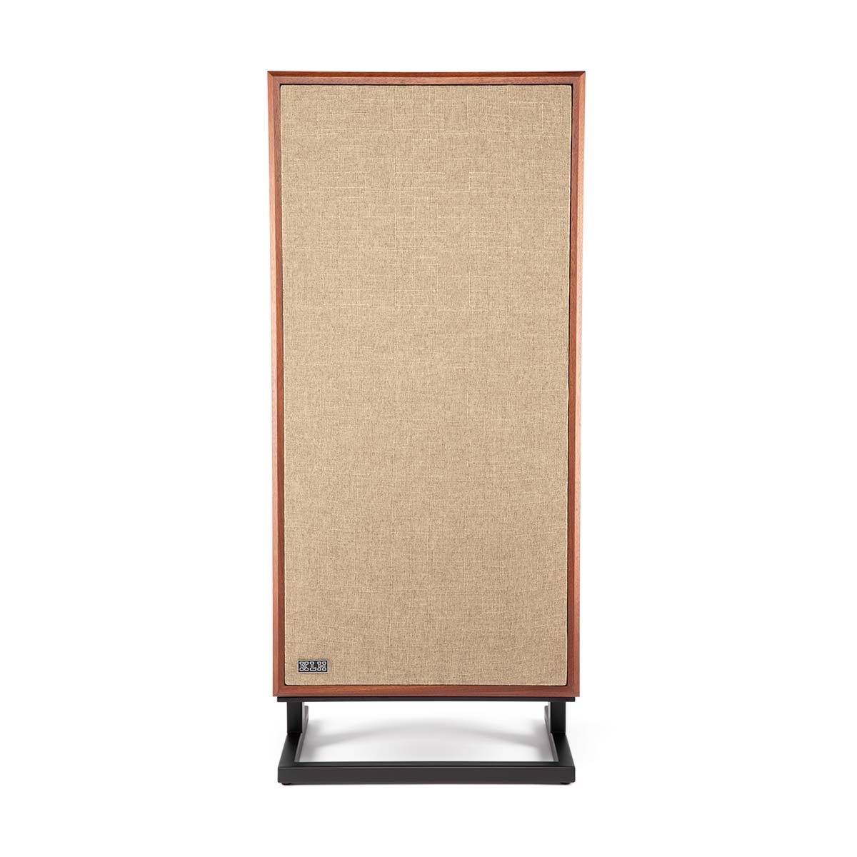 KLH Model Seven Loudspeakers - single mahogany - front view with grille