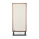 KLH Model Seven Loudspeakers - single walnut - front view with grille