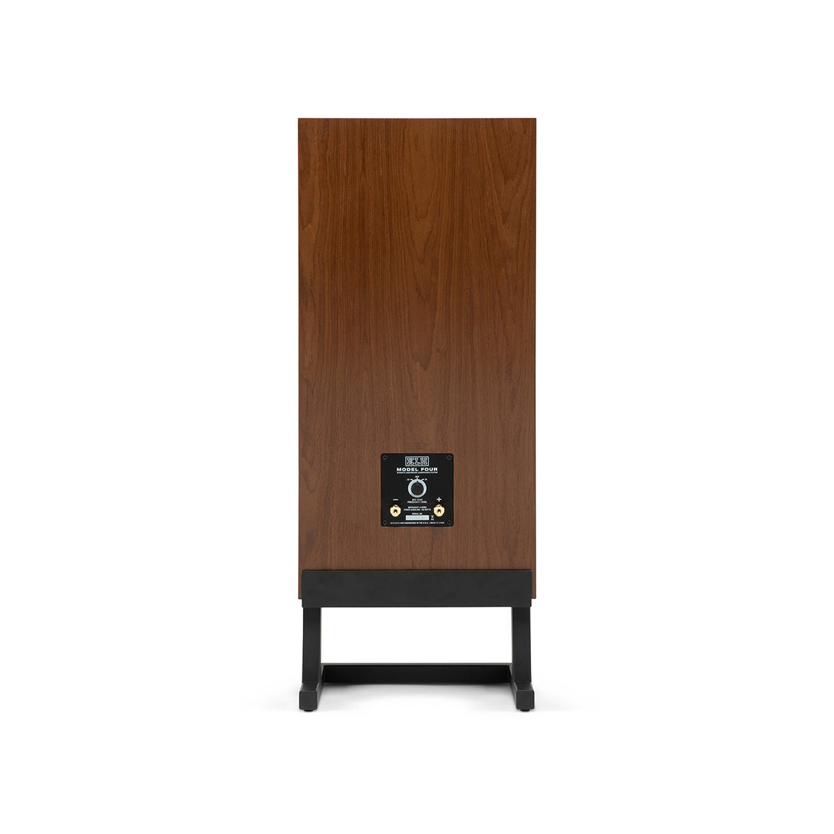 KLH Model Four Loudspeaker - single walnut - rear view