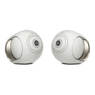 Devialet Phantom Ultimate 108 dB High-End Connected Speaker - Light Pearl - pair of speakers facing inwards