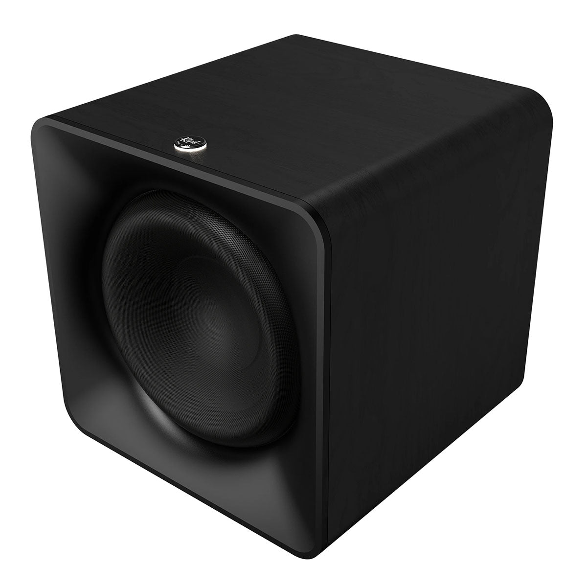 Klipsch Flexus Sub 200 Compact Wireless 12" Subwoofer - Black - front side and top view angled left