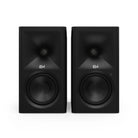 Klipsch The Fives II Dolby Atmos 5.25" Powered Speakers - Pair - Ebony front view without grille