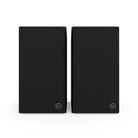 Klipsch The Fives II Dolby Atmos 5.25" Powered Speakers - Pair - Ebony front view with grille