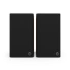 Klipsch The Fives II Dolby Atmos 5.25" Powered Speakers - Pair - Walnut front view with grille