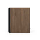 Klipsch The Fives II Dolby Atmos 5.25" Powered Speakers - single speaker - Walnut side view with grille facing left