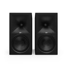 Klipsch The Nines II Dolby Atmos 8" Powered Speakers - Pair - Ebony front view without grilles