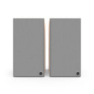 Klipsch The Nines II Dolby Atmos 8" Powered Speakers - Pair - Red Oak front view with grilles