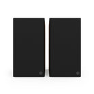Klipsch The Nines II Dolby Atmos 8" Powered Speakers - Pair - Walnut front view with grilles