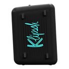 Klipsch Vegas Music City Series Party Speaker - side view facing right with teal lights
