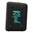Klipsch Vegas Music City Series Party Speaker - side view facing left with teal lights