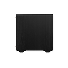 A black Klipsch RP-1200CSW Reference Premiere Compact Subwoofer in ebony enclosure shown from the rear, isolated on a solid white background.