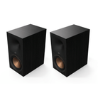 Klipsch Reference Premier III RP-6103M Bookshelf Monitors - Pair of ebony speakers front and side view angled left