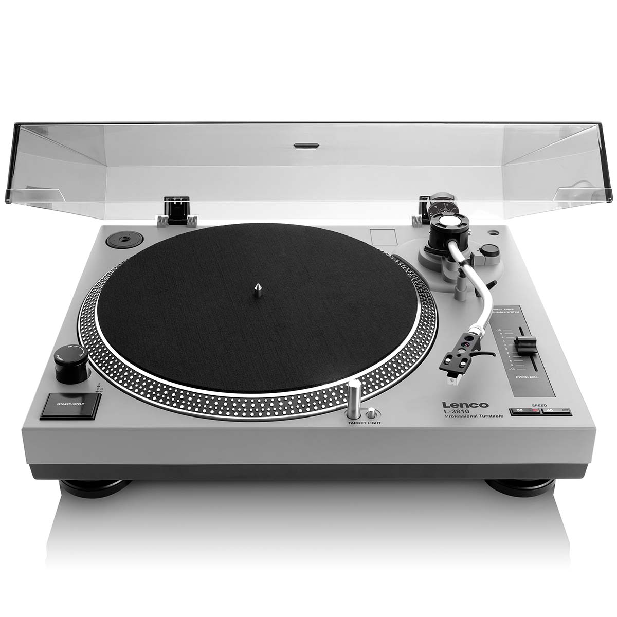 Lenco L-3810 Direct-Drive Turntable w/ Pinch Control – Audio Advice