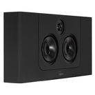Lyngdorf LCR-2 On-Wall LCR Speaker - single black speaker front view angled right without grille